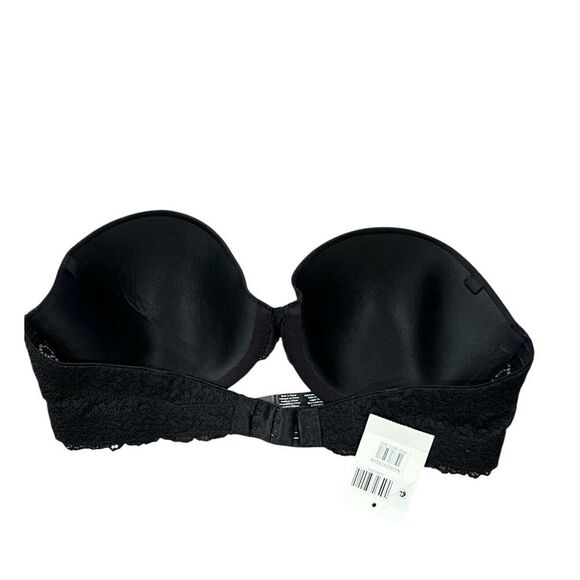 DKNY‎ Black Modern Lace Strapless Underwire Grip Bra 34C NEW - Picture 3 of 4
